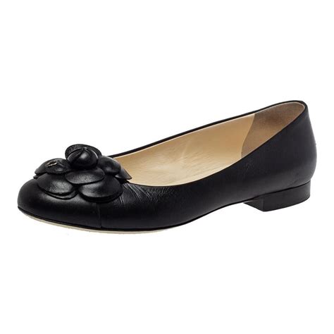 chanel flat shoes flower|Chanel flats shoes on sale.